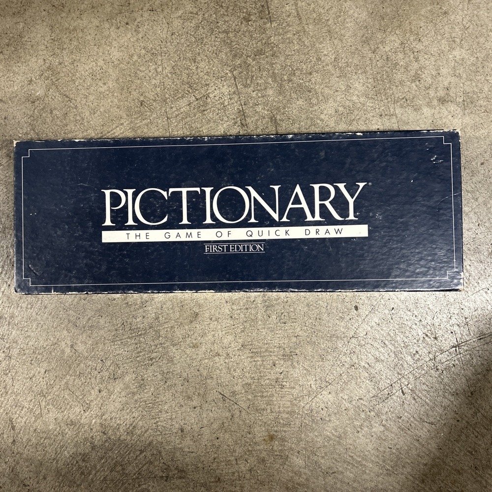 Vintage 1985 Pictionary First Edition Game of Quick Draw Original Board Game